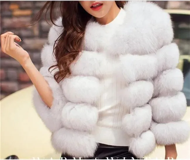 Good quality New Fashion Luxury Fox Fur Vest Women Short Winter Warm Jacket Coat Waistcoat Variety Color For Choice