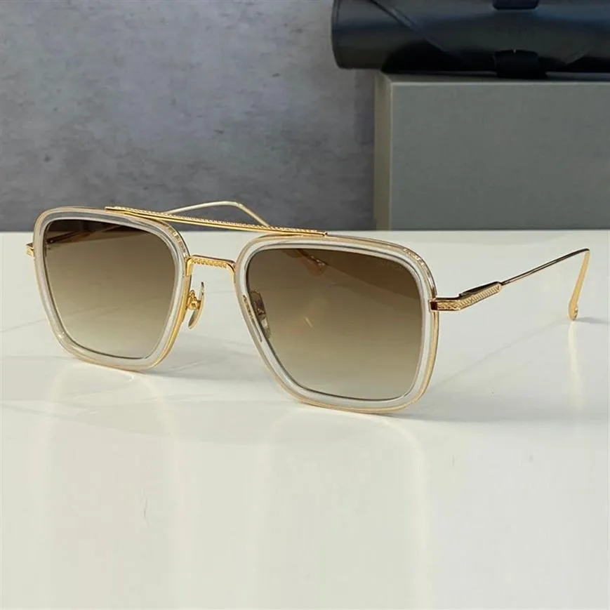 Designer Lunettes de soleil surdimensionnées Femmes hommes Eyewear Fashion Mach Flight006 Collection Design Classic Metal Frame vintage rétro Sunglas291a