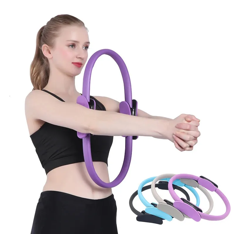 Yoga-Kreise, 38 cm, Yoga-Fitness-Kreis, magischer Ring, Damen, professionelles Training, Muskel-Pilates-Kreis, Übungszubehör, Heim-Fitnessstudio 231208