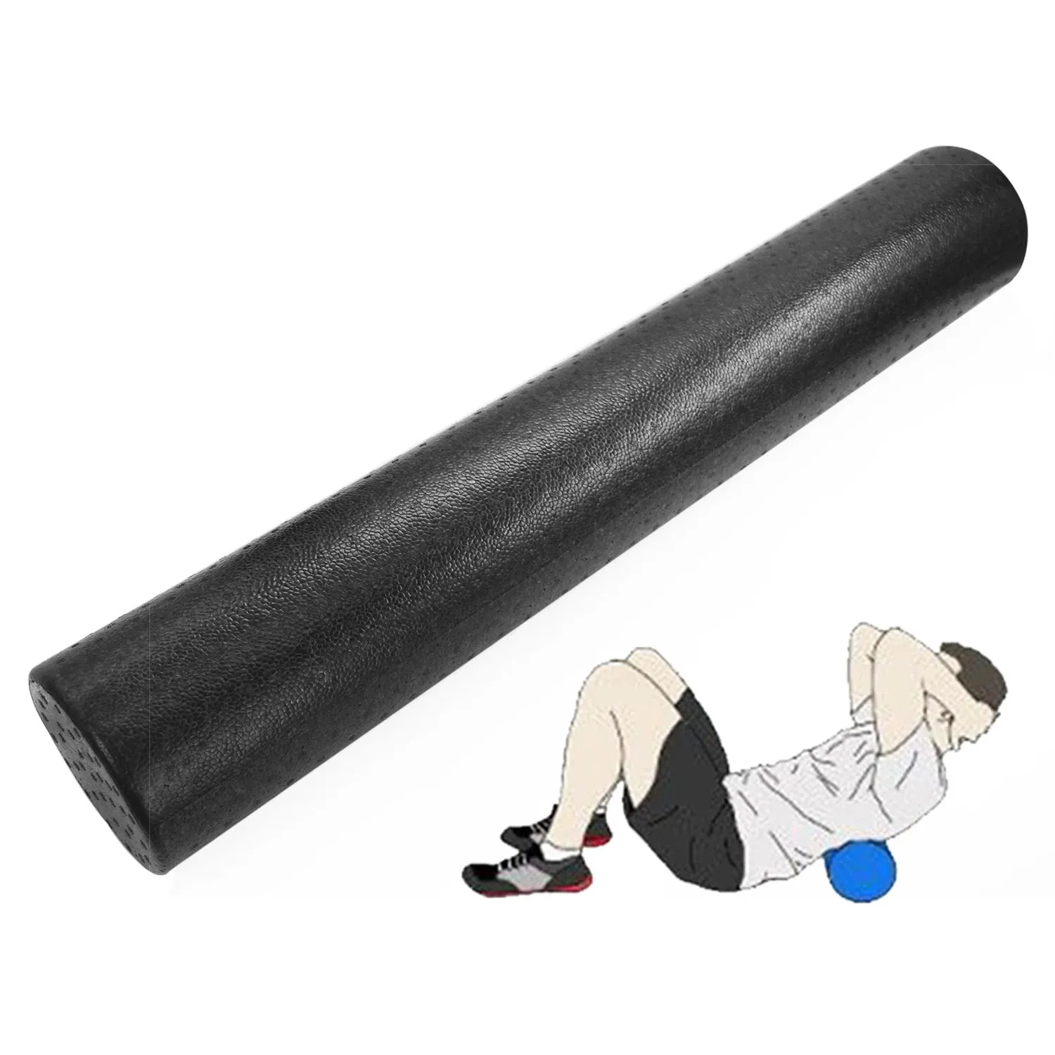 Yoga Blocks 30/45/60cm Yoga Block Roller EPP High Density Fitness Foam Roller Deep Tissue Massage Pilates Body Muscle Release Exercises 231208