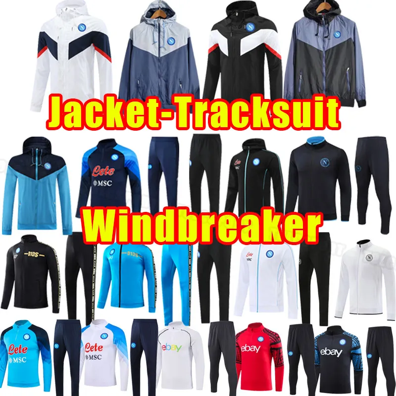 23 24 Napoli Soccer Tracksuits Naples 2023 2024 Zielinski Anguissa Olivera Kvaratskhelia Osimhen Fabian Lozano Trackies Hoodies Veste à manches longues