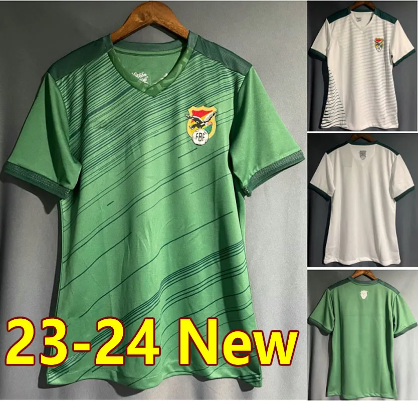 Bolivia 23 24 camisetas de fútbol 2023 2024 hogar lejos verde blanco camiseta de fútbol boliviano para hombre # 10 ETCHEVERRY S-2XL camesita de futol kit de hombres