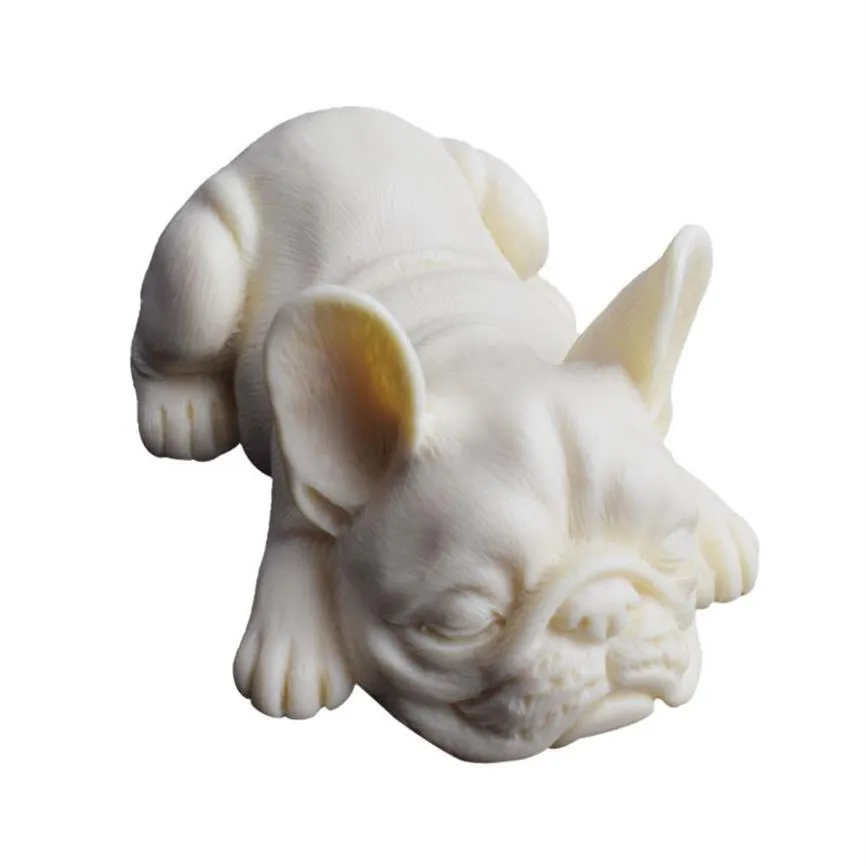 3D Cute Lovely Dogs Mousse Cake Mold Bulldog Gelato Silicone Cottura Gumpaste Strumenti Stampi da dessert per la decorazione della torta K699 21022243w