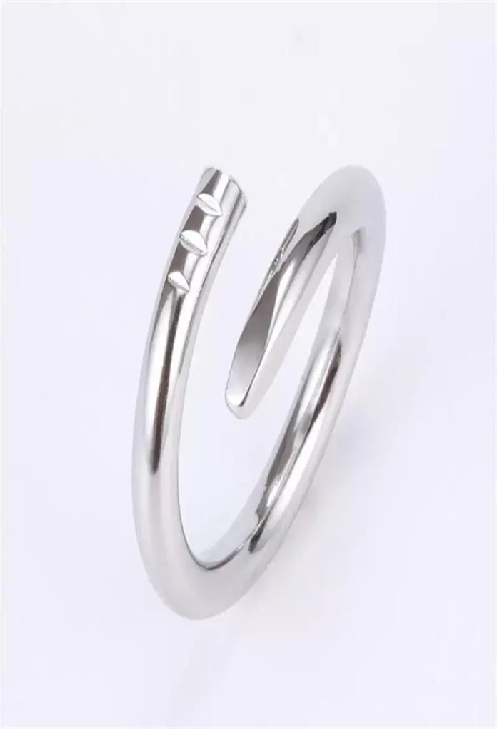 designer rings band luxury mens ring womens nail screw lovely girlfriend stainless steel design jewelry fashion classical rose gol4135651