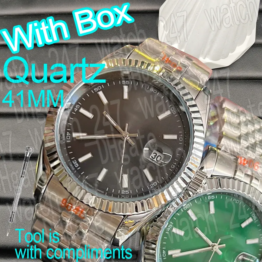 Luxury mens luxurys watches designer Quartz watches date 41mm Gold watches 316 Stainless Steel Luminous Waterproof Sports Wristwatch menwatch Montre de luxe
