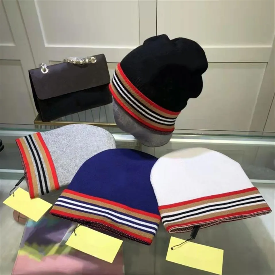 Warm Winter letter Knitted Beanie Men Women Leisure Fur Beanies Hats Embroidery Lovers Fashion Designer Sports Skull Hat Woolen Ca270f