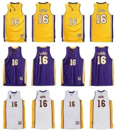 Classics retro Mesh Hardwoods Pau Gasol basketball Jersey XS-4XL Mitchell Ness 2009-10 version Men Women Youth 10.17