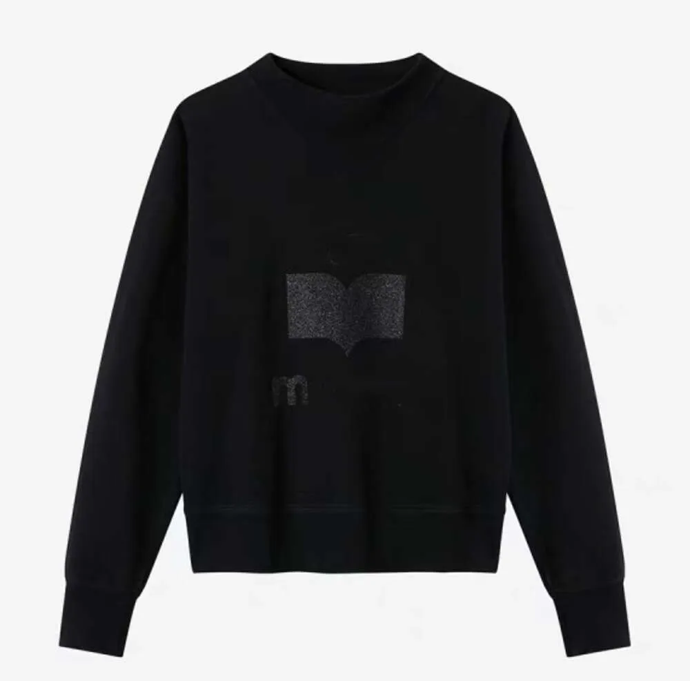 New isabels Marant 23aw Designer Felpa pullover allentata Classic Hot Letter Stampa Cotone Casual Girocollo Donna Versatile Felpa con cappuccio Maglione Marea Top