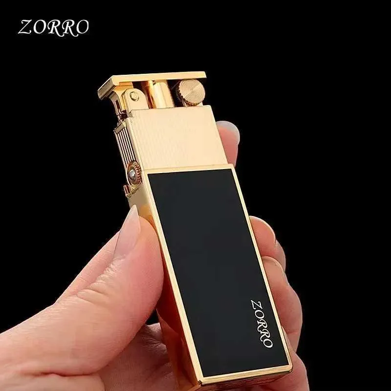 Zorro Limited Edition High Seal Pure Copper Kerogen Cigarettändare mekanisk automatisk lyftkreativ herrgåva