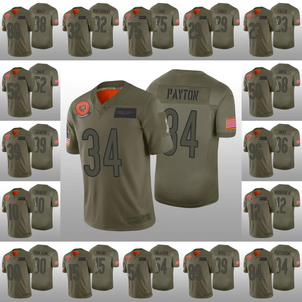 Khalil mack salute hot sale to service jersey bears