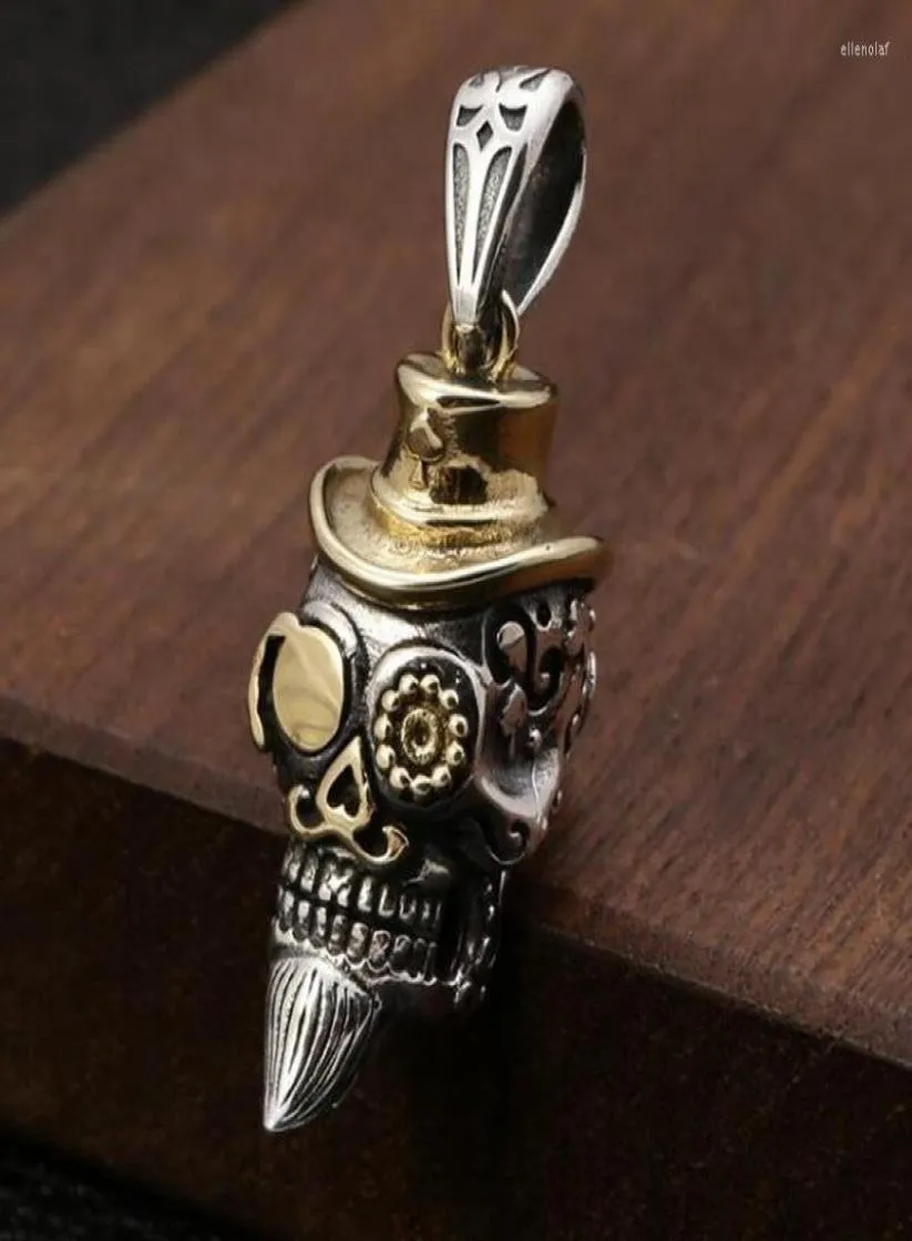 Pendentif Colliers Néogothique Barbe Crâne Collier Formen Punk Hip Hop Bijoux CadeauPendant Elle226593797