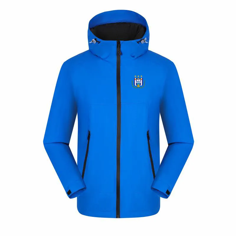 Royal Sporting Club Anderlecht Herren Freizeitjacke Outdoor-Bergsteigerjacken Wasserdichte warme Frühlingsausflugsjacken Für Sport Herren Damen Lässige Wanderjacke