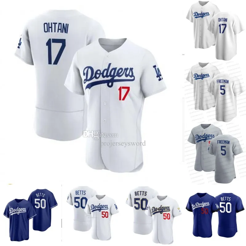 Los Angeles 17 Shohei Ohtani Dodgers Maillots Yoshinobu Yamamoto Freddie Freeman Mookie Betts Max Muncy Chris Taylor Clayton Kershaw Julio Uria Walker Buehler Chemise