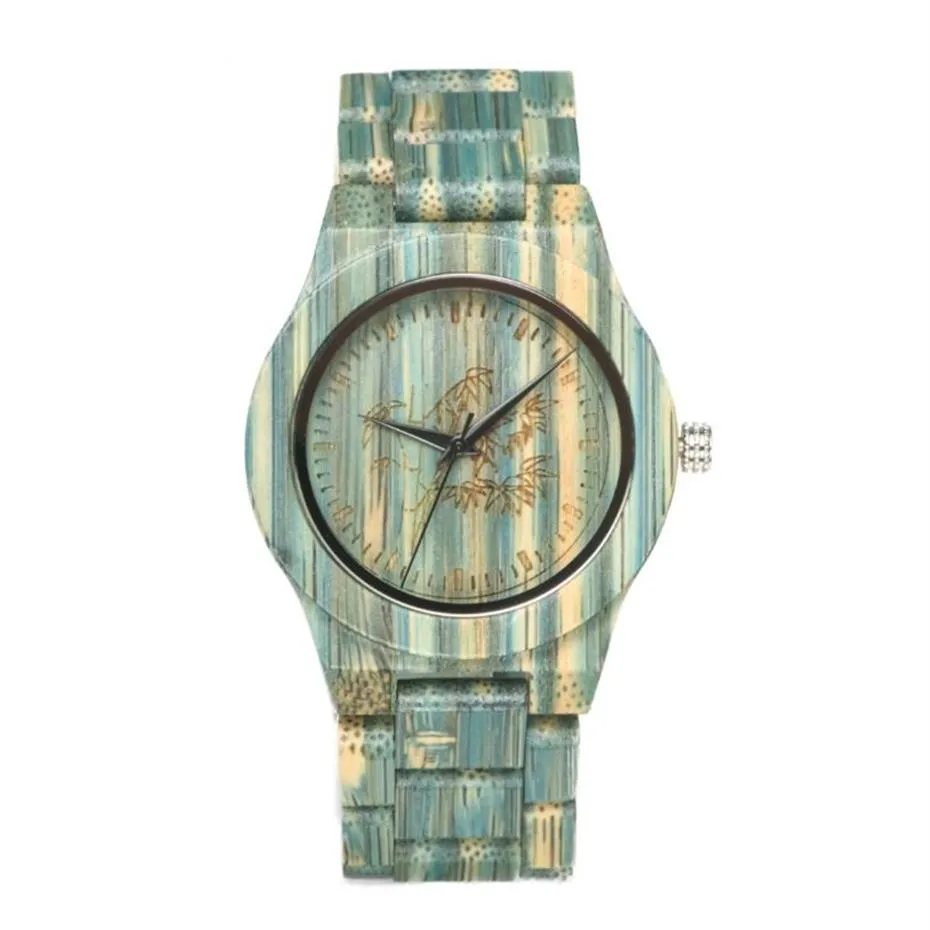 Shifenmei 브랜드 Mens 시계 화려한 대나무 패션 분위기 시계 환경 보호 간단한 쿼츠 손목 시계 233L
