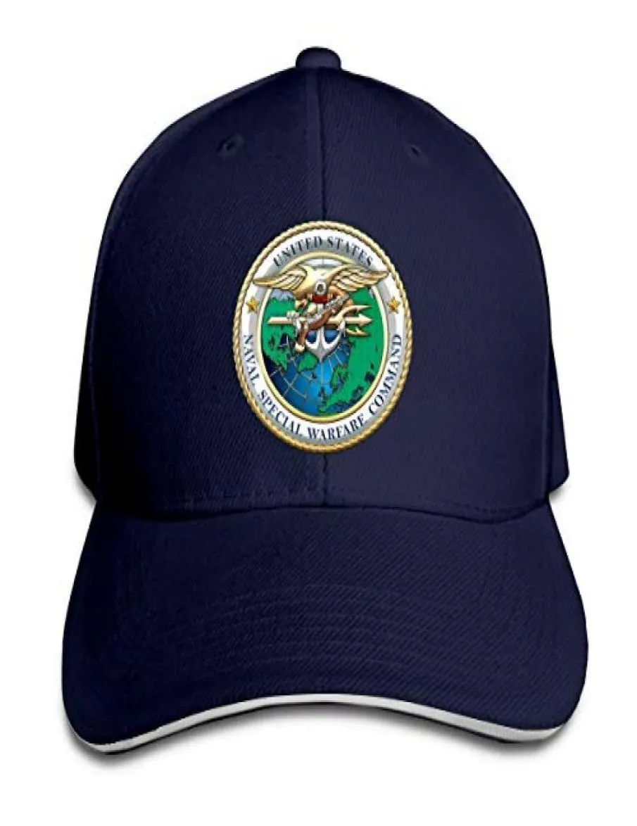 US Naval Special Warfare Command Baseball Cap Regulowane szczytowe czapki kanapki unisexe mężczyzn kobiet baseball sport na zewnątrz Hiphop C7383421