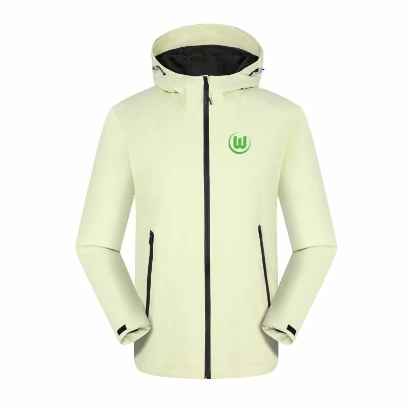 VfL Wolfsburg Men leisure Jacket Outdoor mountaineering jackets Waterproof warm spring outing Jackets For sports Men Women Casual Hiking Warm jacket