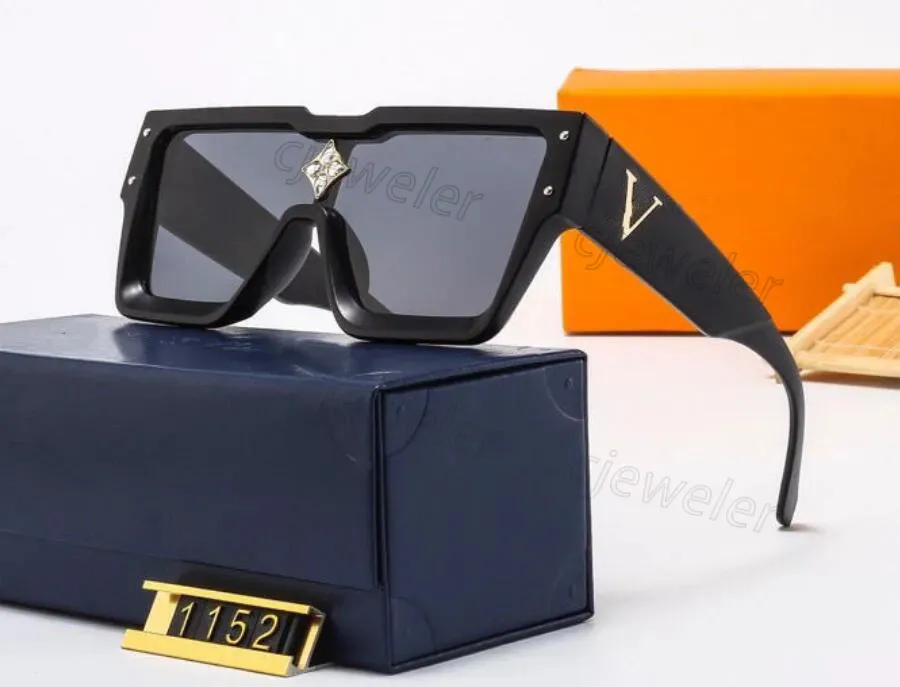 Lunettes de soleil lettre V Ljia lunettes de soleil design de haute qualité Pilot UV380 pour femme homme millionnaire carré lunettes de soleil explosives lunettes de soleil étoile de luxe avec boîte