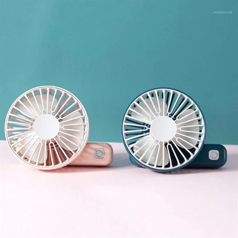 4 färger Mini Handhold Laddar Small Fan Portable Silent Multi-Speed ​​Wind Speed ​​Fan Folding USB Fans Party Gifts Beauty Look1240e