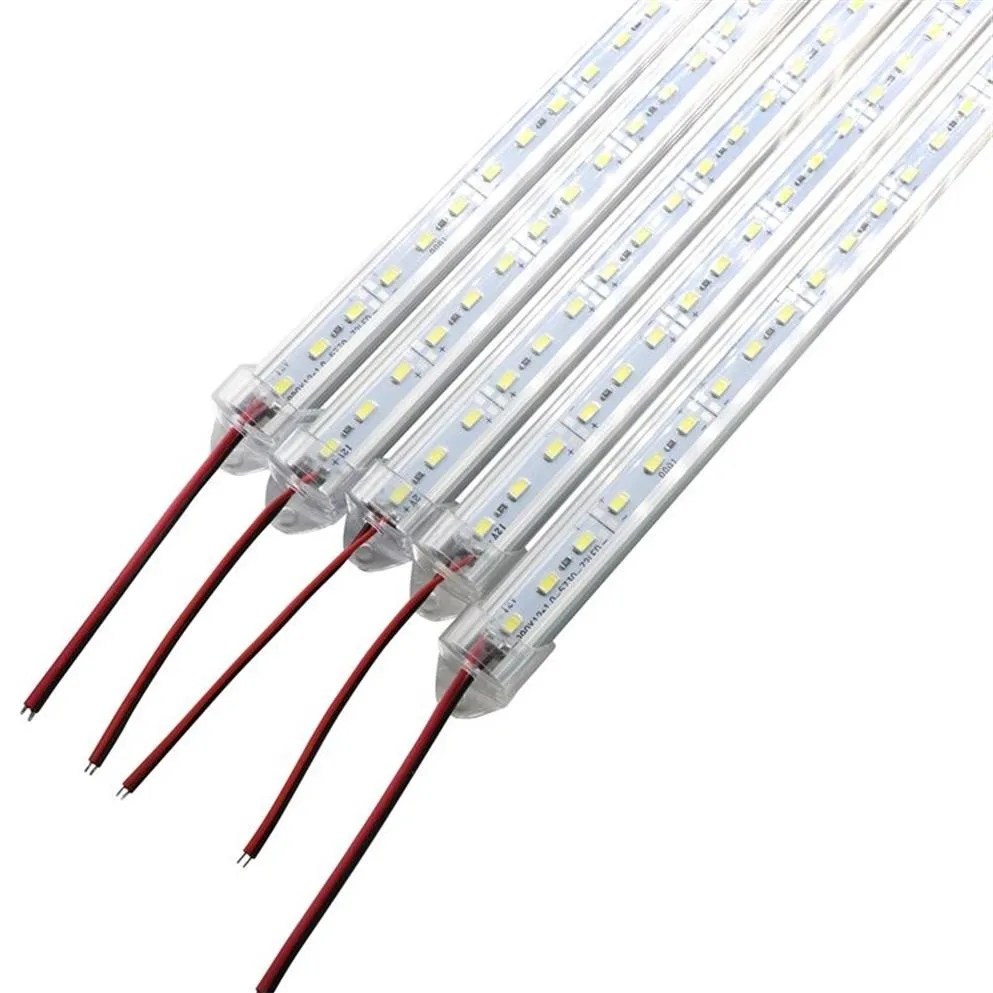 スーパーブライトハードリジッドバーライトDC12V 36 72 LED SMD 5630 5730アルミニウム合金LEDストリップライトCaver305K