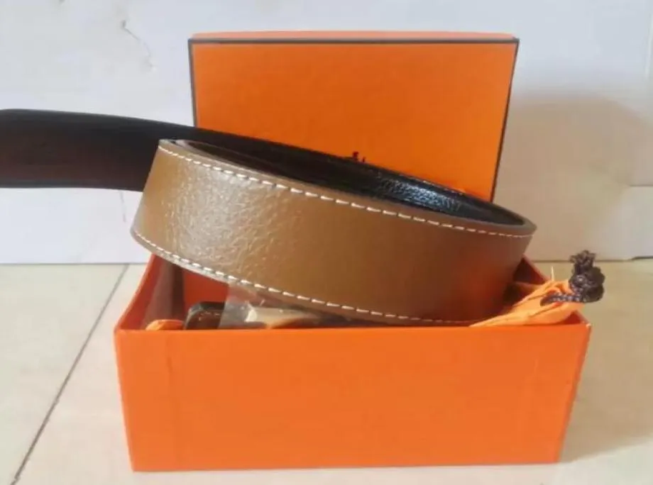 Mens Designer Belt Womens High Quality Många färgvalsval av mode Cowhide Lychee Crocodile Skin Läderbälten för 36mm Orange Box5940615