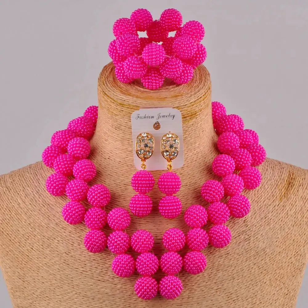 Mali Wedding Bead Bunch Necklace (MW40) - Gallery 601