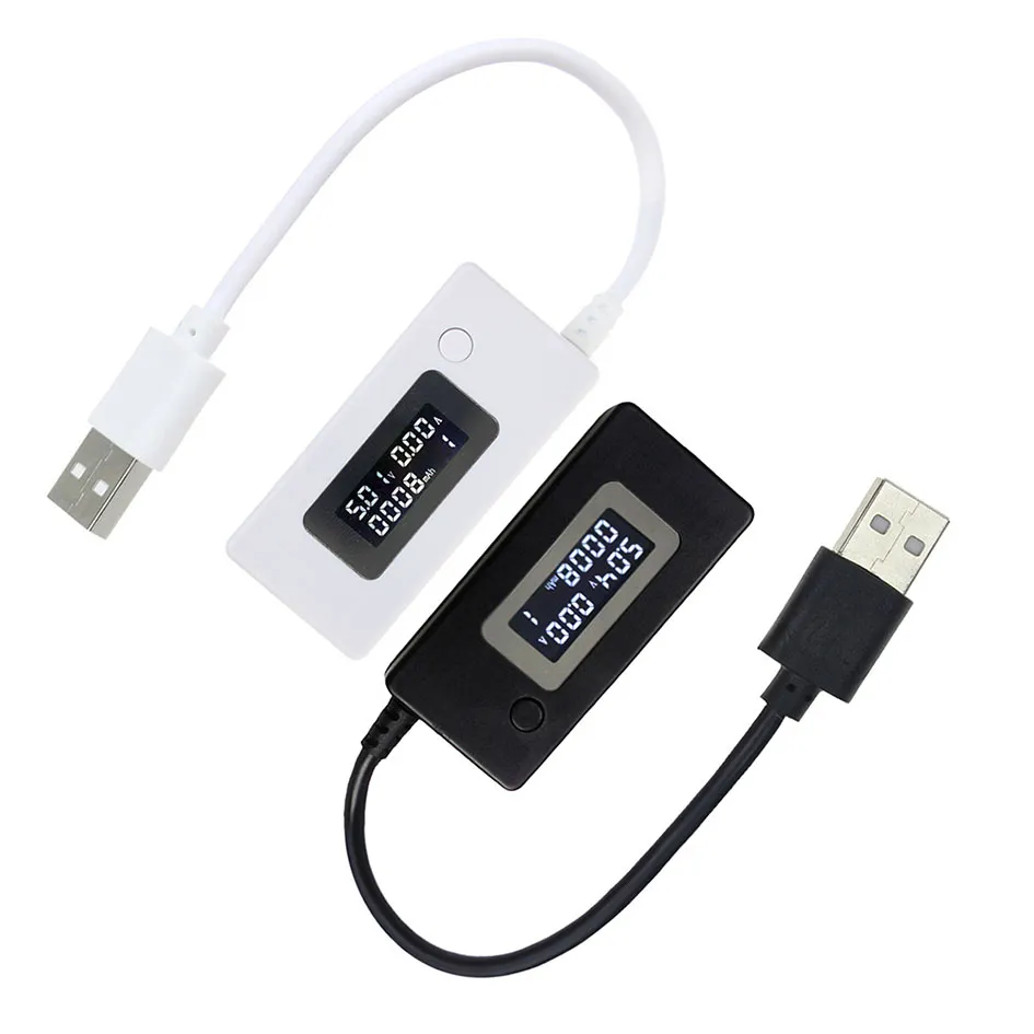 USB Ammeter LCD Display Mini USB Voltage Current Capacity Monitor ...