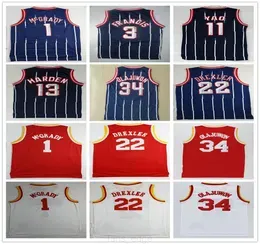 Retro Vintage Classic Basketball 13 Harden Jerseys Cheap Hakeem 34 Olajuwon Tracy Steve McGrady Francis Yao Clyde Ming Drexler High Quality