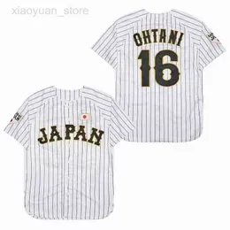 Men's Jackets BG baseball Jersey Japan 16 OHTANI jerseys Sewing Embroidery High Quality Cheap Sports Outdoor White Black stripe 2023 World New HKD230710