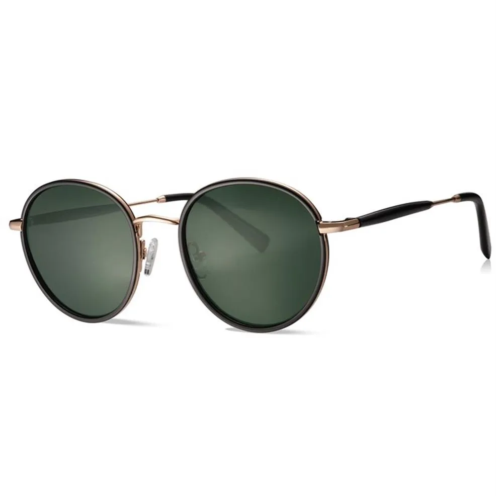 偏光サングラス女性サングラスCarfia 1949 Men for Men UV Protection Acatate Resin Glasses263Jのためのヴィンテージラウンドデザイナー