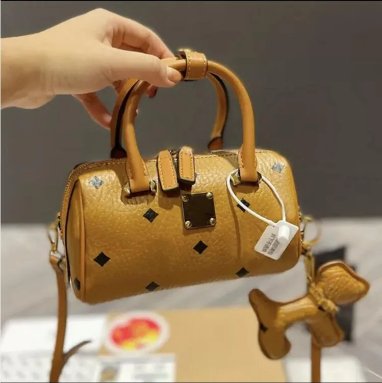 Tygväskor Fashion Women Canvas Evening Bags Purses Läder axel timglasväskor plånbok designer väska cool handväska #18cm
