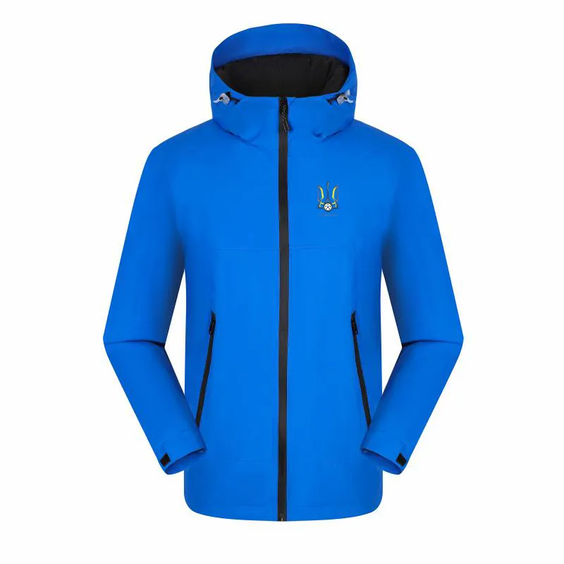 Ukrainische Vereinigung Herren Freizeitjacke Outdoor-Bergsteigerjacken Wasserdichte warme Frühlingsausflugsjacken Für Sport Männer Frauen Casual Wandern Warme Jacke