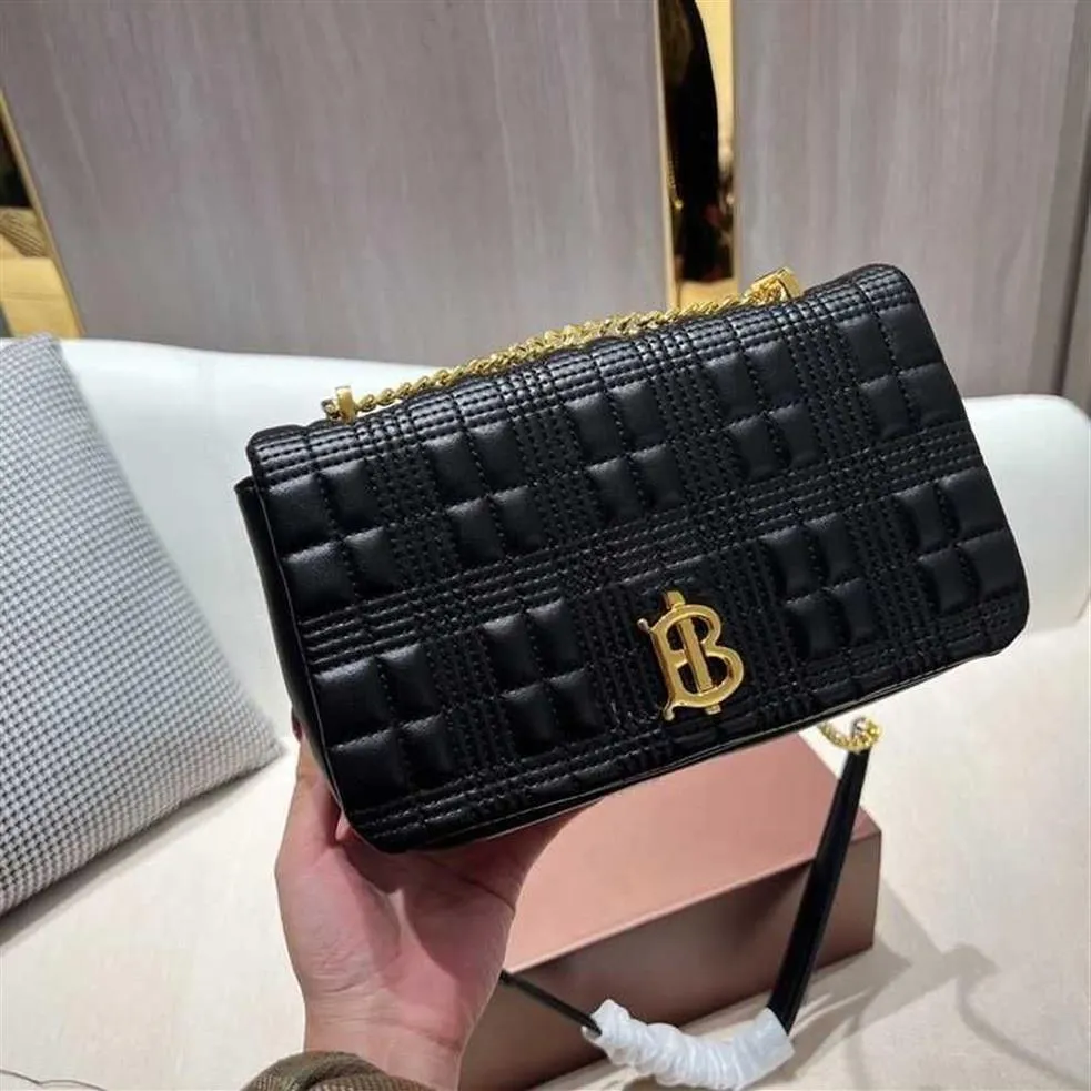 Conception Money Evening Bag Automne and Winter 2023 New Lola Medium Quilted Luna Bag Premium Plaid Celebrity Chain Exquis Latt Pack303H