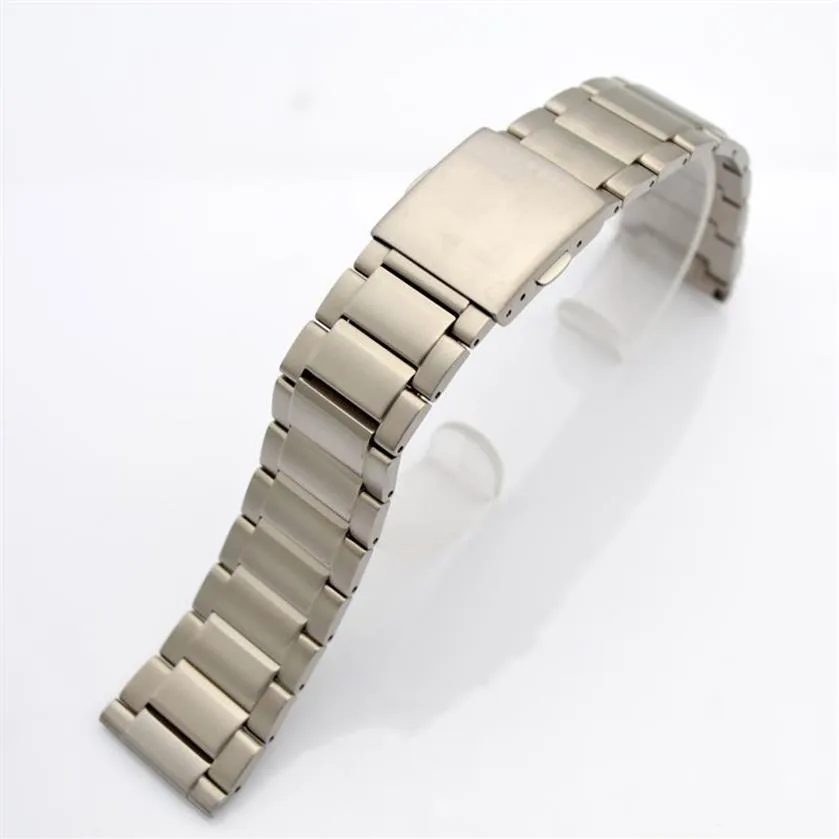 Universal Solid Flat Interface Titanium Watch Watch Metal Pasek Bransoletka Tytaniumalloy Mężczyznę 20 21 22 23 mm309y