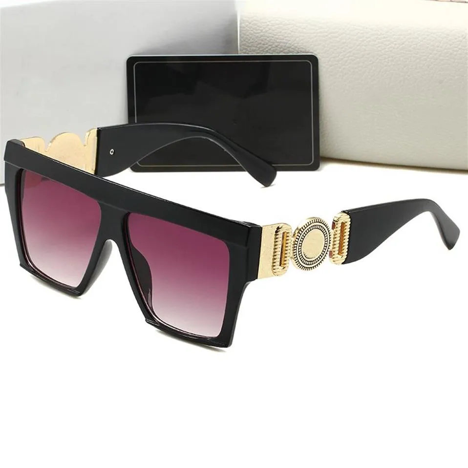 Designer de luxo quadrado óculos de sol das mulheres dos homens do vintage tons condução polarizada óculos de sol masculino moda metal prancha eyewear231z