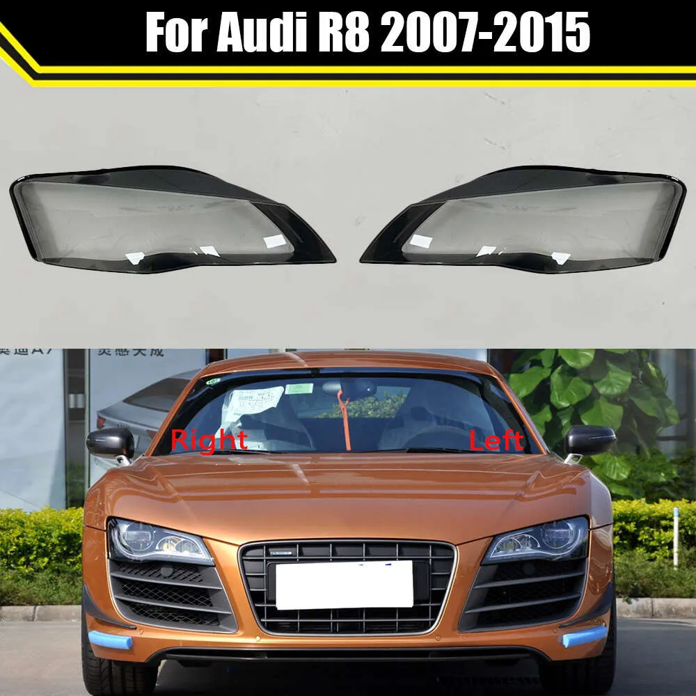 Audi R8 2007-2015 Far Şeffaf Lampcover Otomatik Işık Kasası Far Kapağı