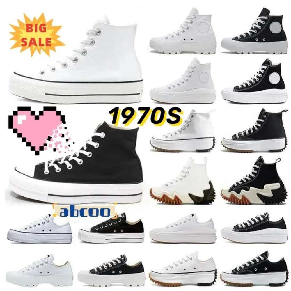 Designer Shoes Canvas conversitys 1970s Sneaker men women Classic Big Eyes Thick Bottom platform Black White Run Star Motion eur35-44