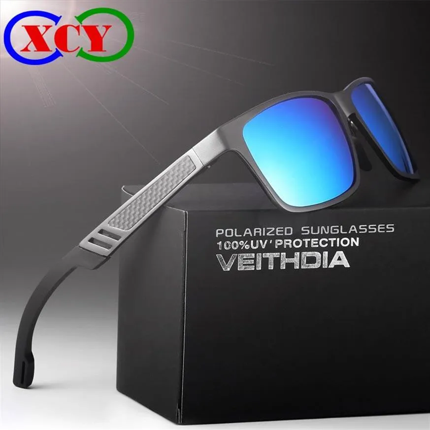 Hommes lunettes de soleil polarisées HD aluminium magnésium marque Sports de plein air conduite pêche 57MM lunettes lunettes oculos de sol miroir With249Z