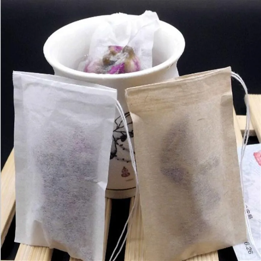 5000pcs / lot ligne d'extraction de papier filtre de qualité alimentaire respectueuse de l'environnement 7 9 sachet de thé sac de médecine traditionnelle chinoise café filte242n