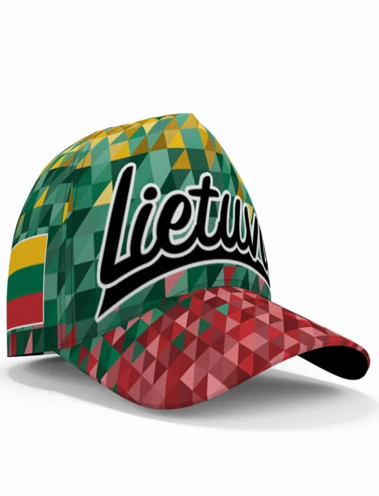 Litwian baseball czapki niestandardowe nazwa Litwa Logo LT Hat LTU Country Travel Lietuva Nation Lietuvos Flag HEADGEAR8154729