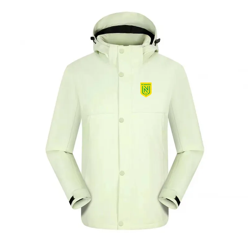 FC Nantes Veste pour Homme Veste de Voyage de Loisirs Veste d'alpinisme en Plein air imperméable Sports Chauds Sortie de Printemps Veste Homme et Femme