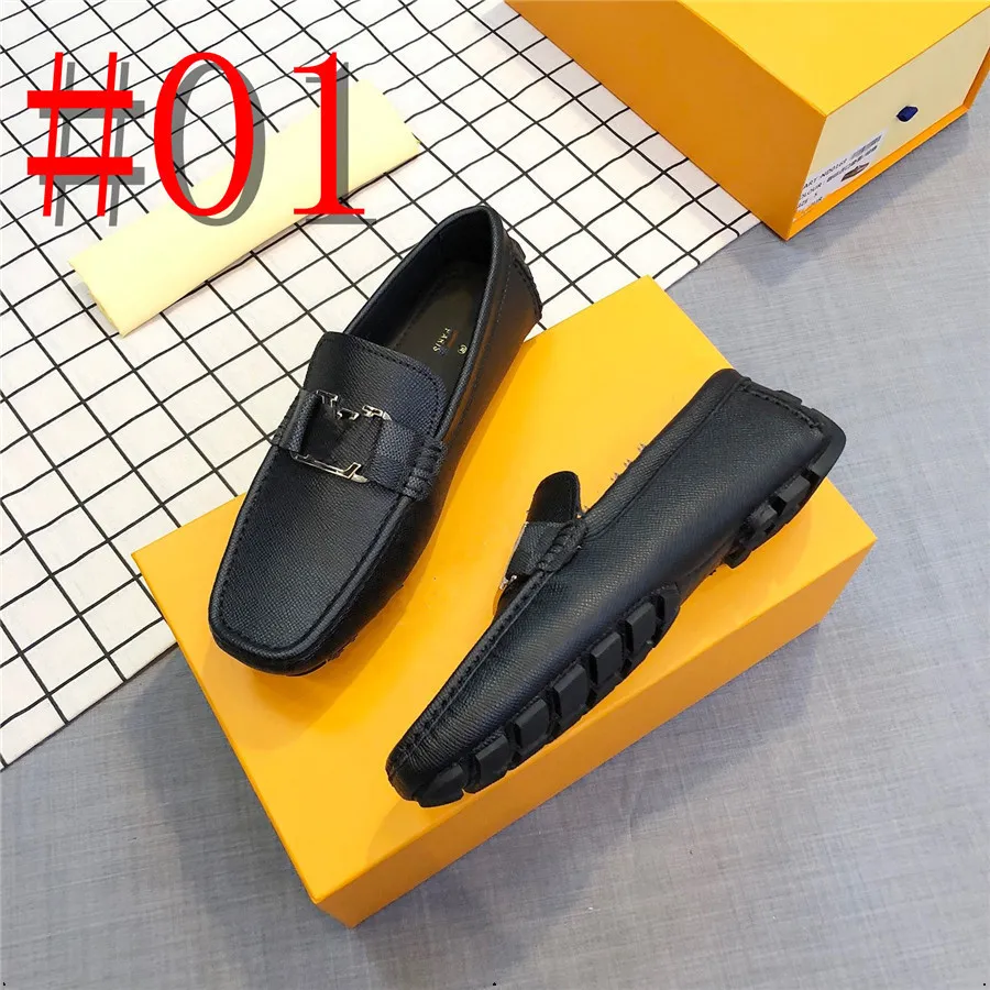 Mocassini in pelle da uomo modello 38 Scarpe Vendita calda Suola in gomma Slip-on Drive Scarpe da passeggio Scarpe casual formali di marca di lusso per uomo Scarpe fannullone firmate