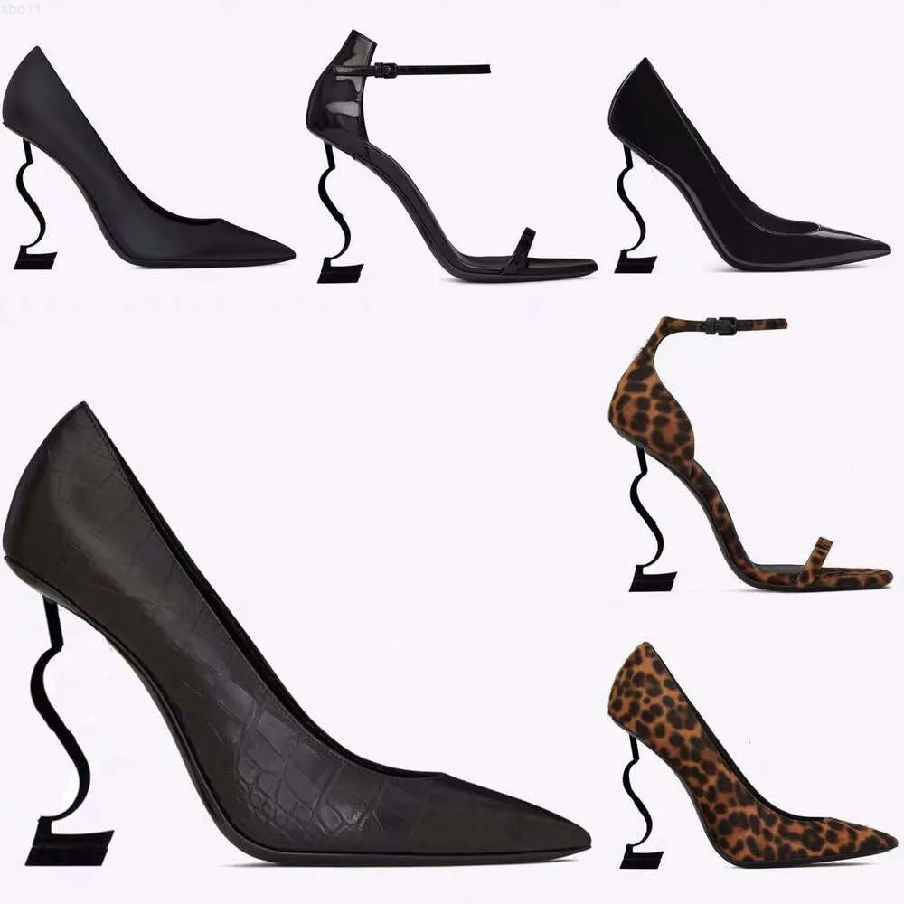 Top Designers Sandals High-heeled Luxurys Designers Shoes Paris Dress Classics Women High-heeled 10cm 8cm Heels Black Golden with box