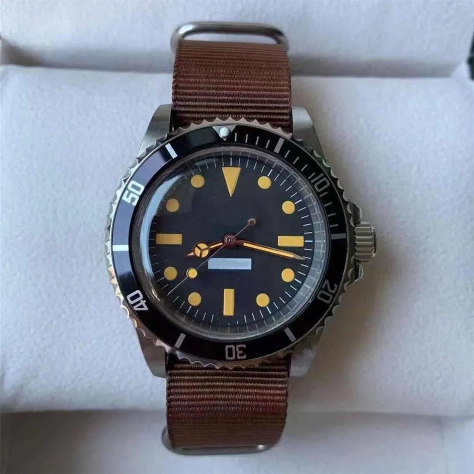 Top qualité style vintage homme montre mécanique mouvement automatique montres en acier inoxydable mode montre-bracelet en acier 562281K