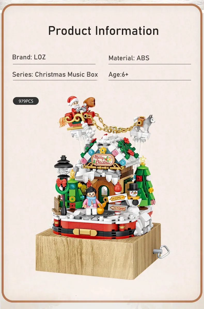 Blöcke 2506 Stück Loz Mini Blöcke Weihnachten Kaffeehaus Shop Dreistöckig Weihnachtsmann  Baum Ziegel Spielzeug Für Kinder Erwachsene Weihnachtsgeschenk Loz1054  231208 De 97,98 €