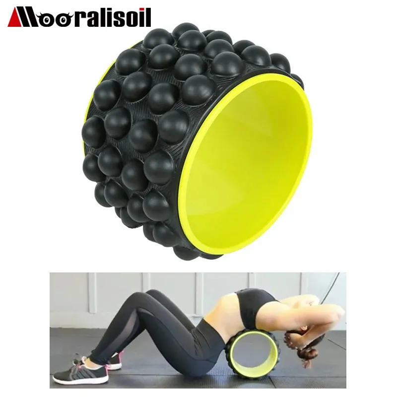 Yoga Circles Premium Foam Yoga Roller Yoga Wheel Back Roller Barella Massaggiatore per la schiena per il mal di schiena Attrezzatura per il fitness 231208