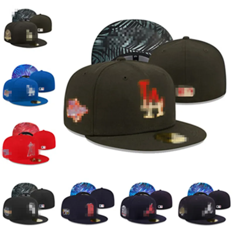 Chapeaux ajustés Snapbacks chapeau casquettes de basket-ball réglables toutes les équipes lettre chapeaux de baseball broderie Sports de plein air Hip Hop fermé 7-8