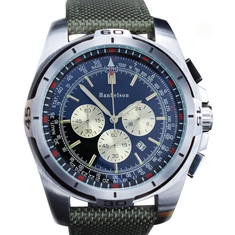 Orologio relógios para homens relógios de pulso de aço inoxidável rosto preto japão movimento quartzo cronógrafo pulseira couro masculino esporte watch200p