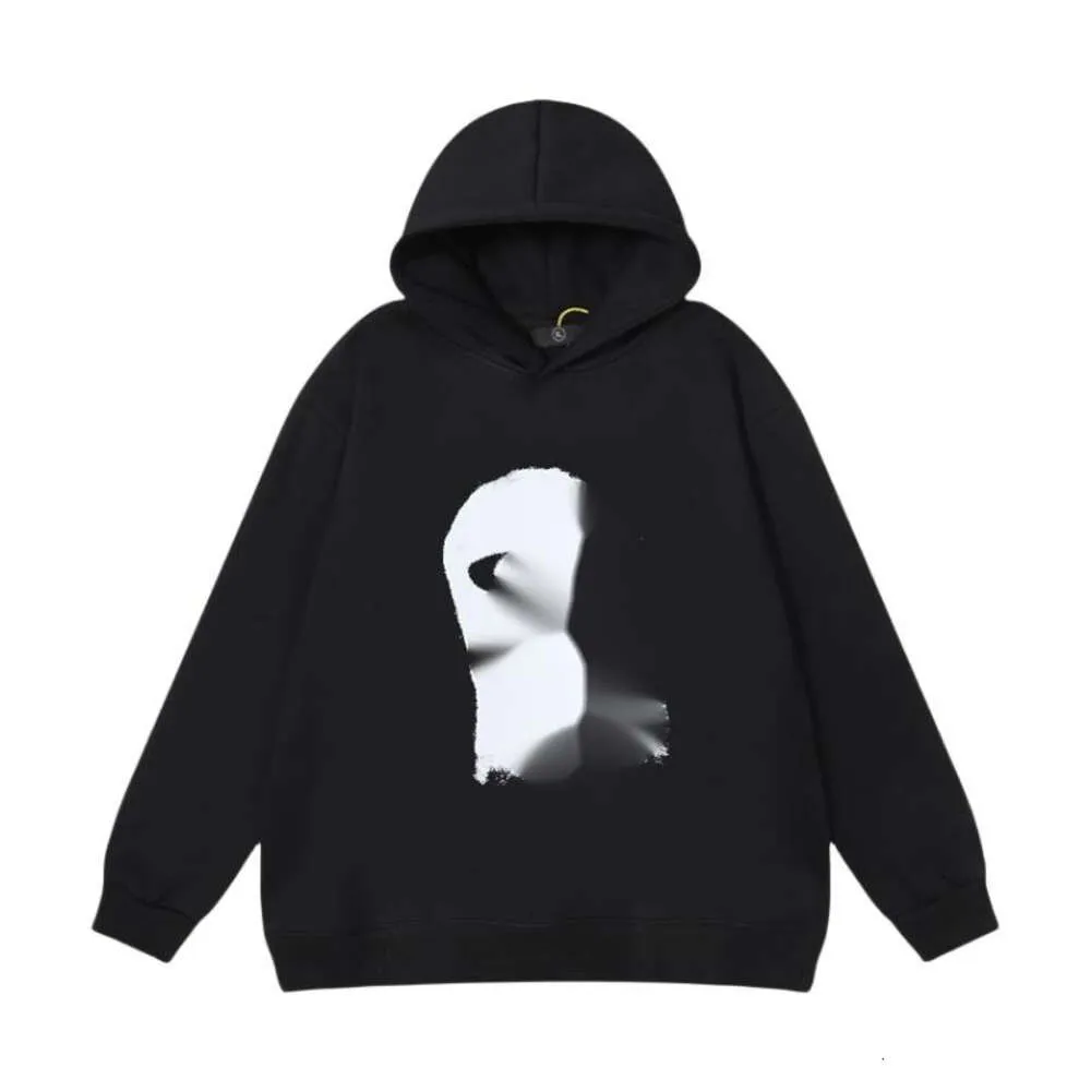 Kanyess hoodie designer mode man kvinnliga tröjor återfödda brev maskerade docka high street löst par plysch huvtröja