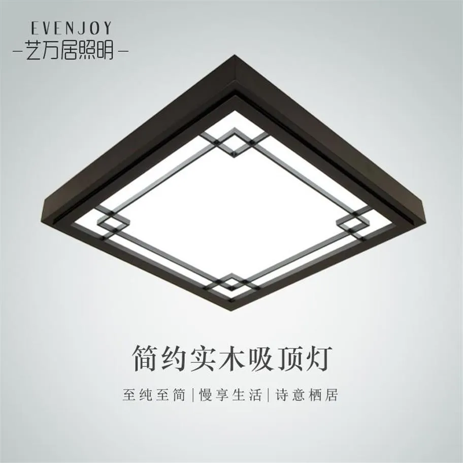 Plafondverlichting Japanse stijl delicate ambachten houten frame licht Led Luminarias Para Sala dimmen Lamp184r