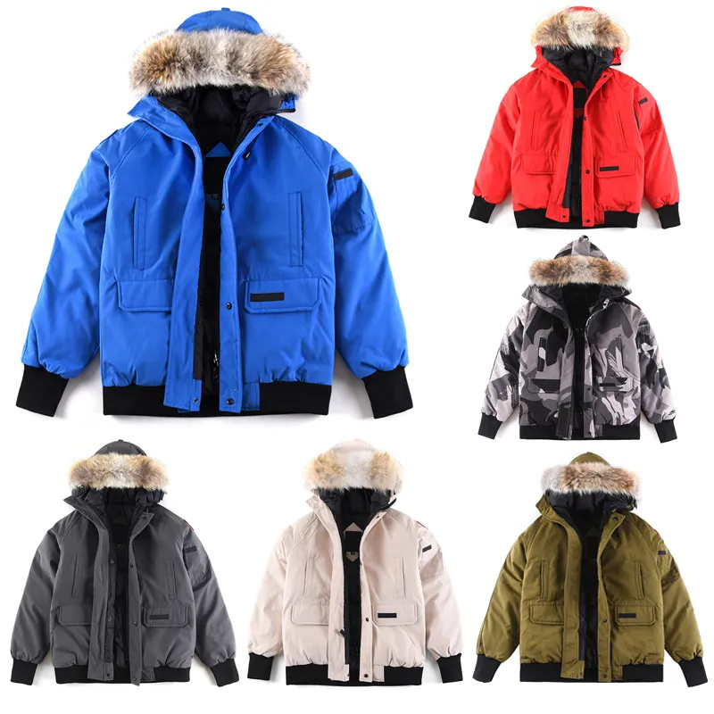 Nieuwe stijl winterjas heren vrijetijdsparka jas witte eend bovenkleding jassen canada windjack met capuchon warm houden donsjack manteau mode klassieke jas XS-2XL